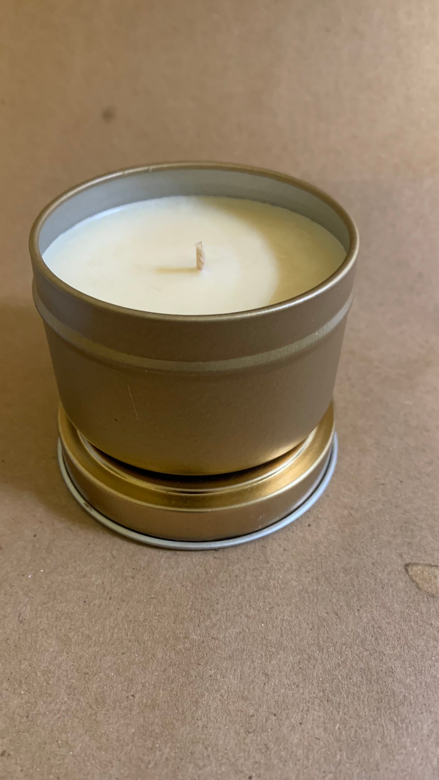 Pineapple Mango scented soy Candle Tin - Wiselyonsoapworks