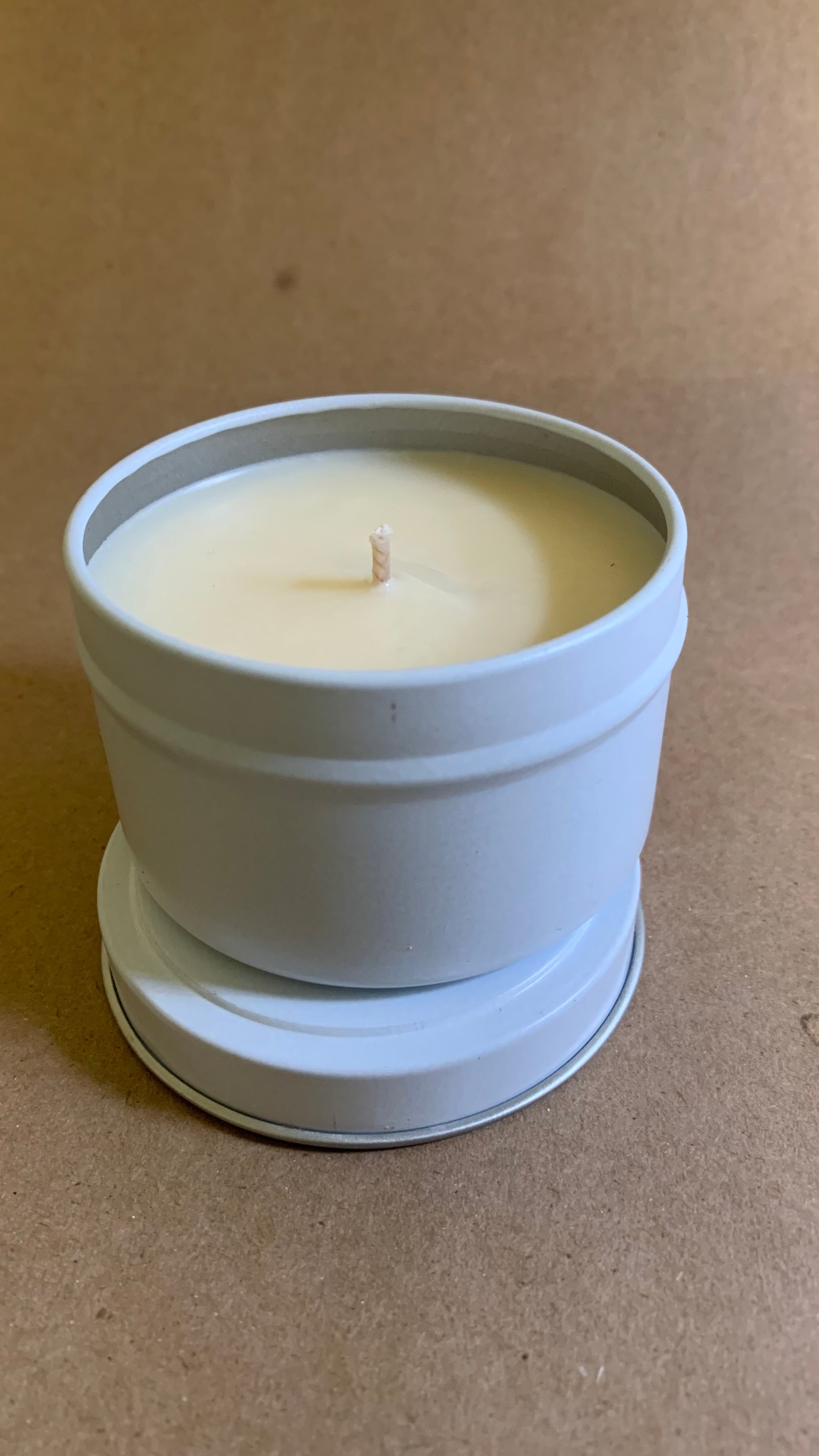 Pineapple Mango scented soy Candle Tin - Wiselyonsoapworks