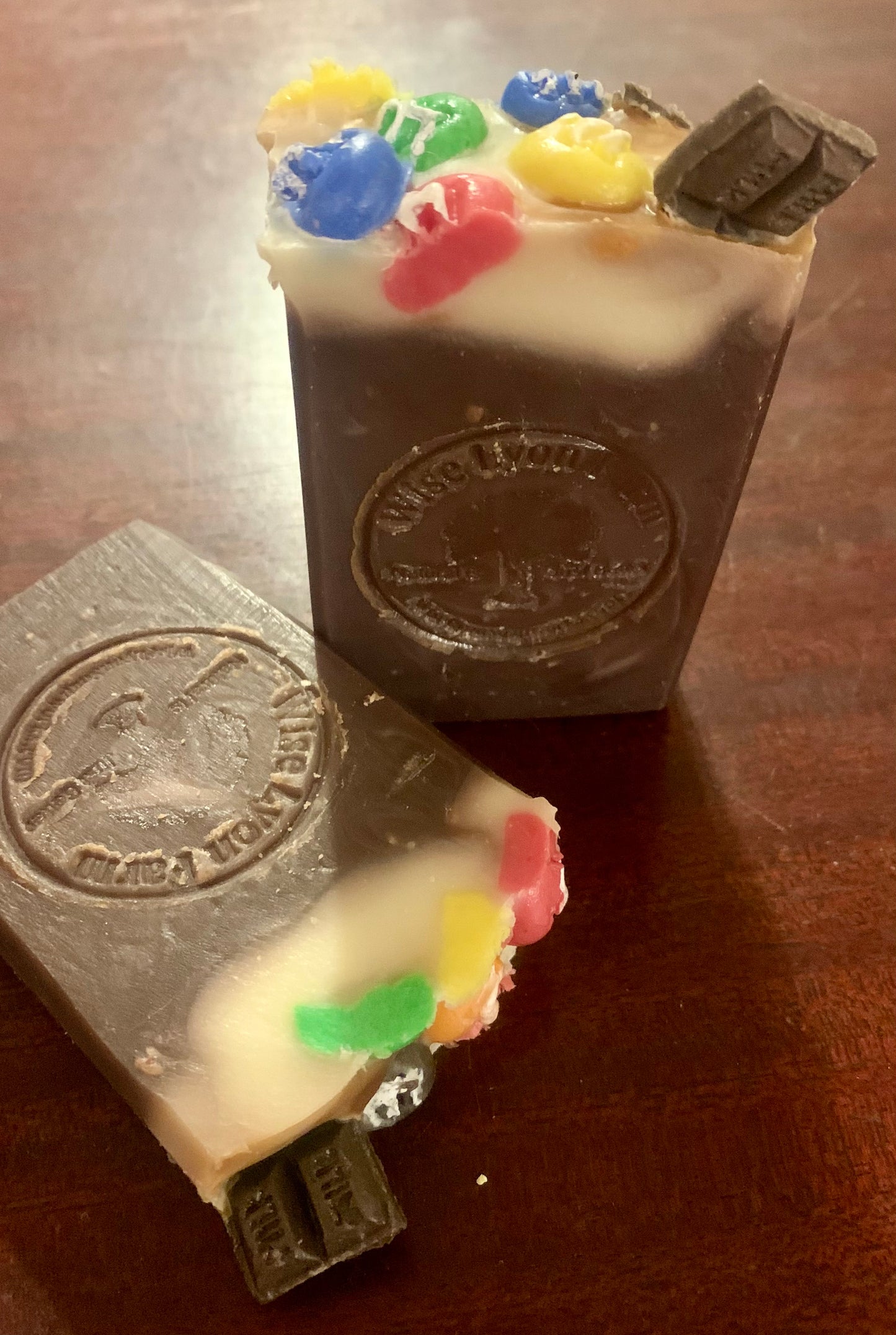 Chocolate scented natural bar soap - Wiselyonsoapworks