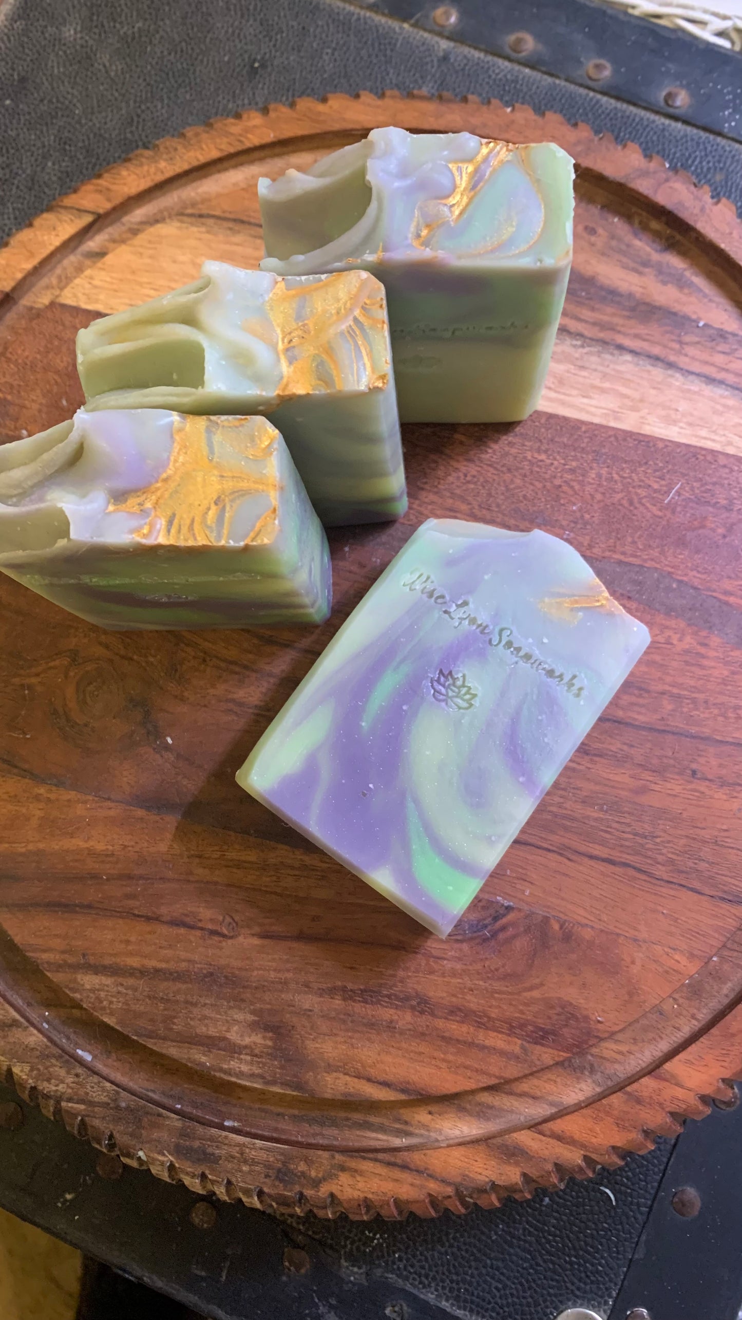 Lavender and White Sage natural soap, organic hempseed oil