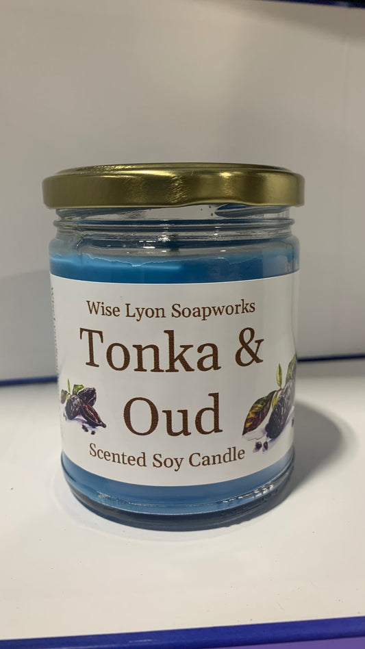 Tonia & Oud Scented Soy Candle - Wiselyonsoapworks