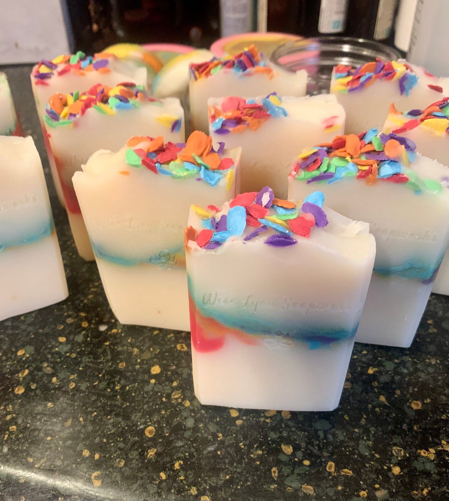 Fruity Pebbles scented all natural Soap, handmade soap - Wiselyonsoapworks