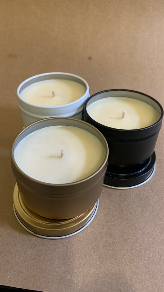 Pineapple Mango scented soy Candle Tin - Wiselyonsoapworks