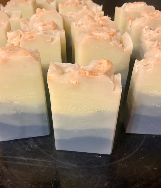 24K Amber scented natural soap