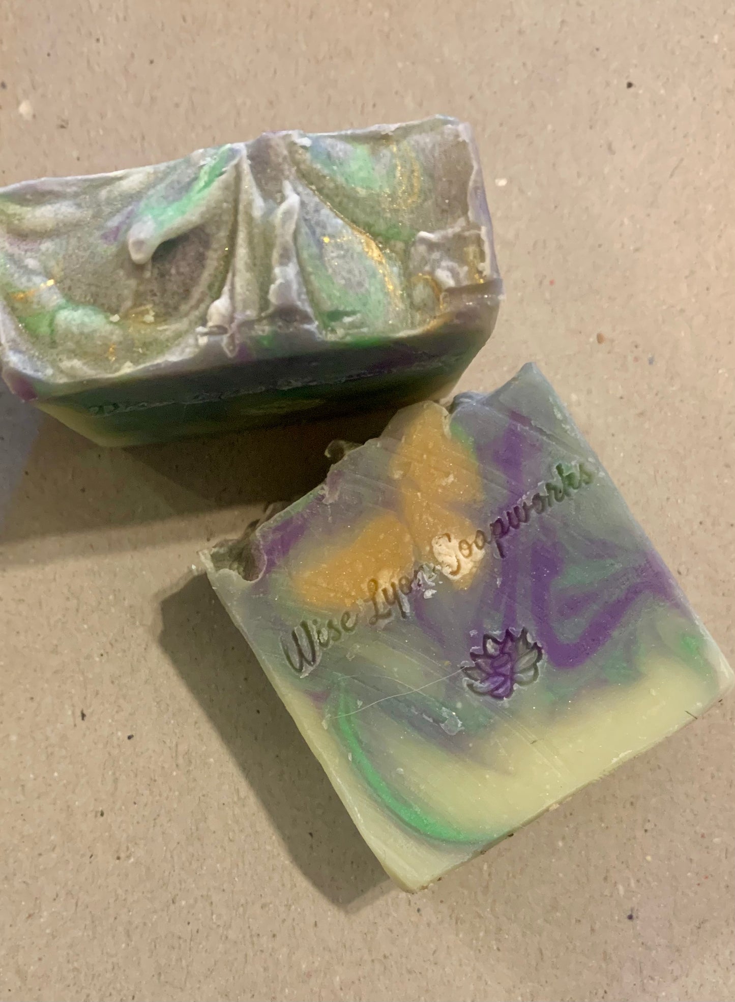 Lavender and White Sage natural soap, organic hempseed oil