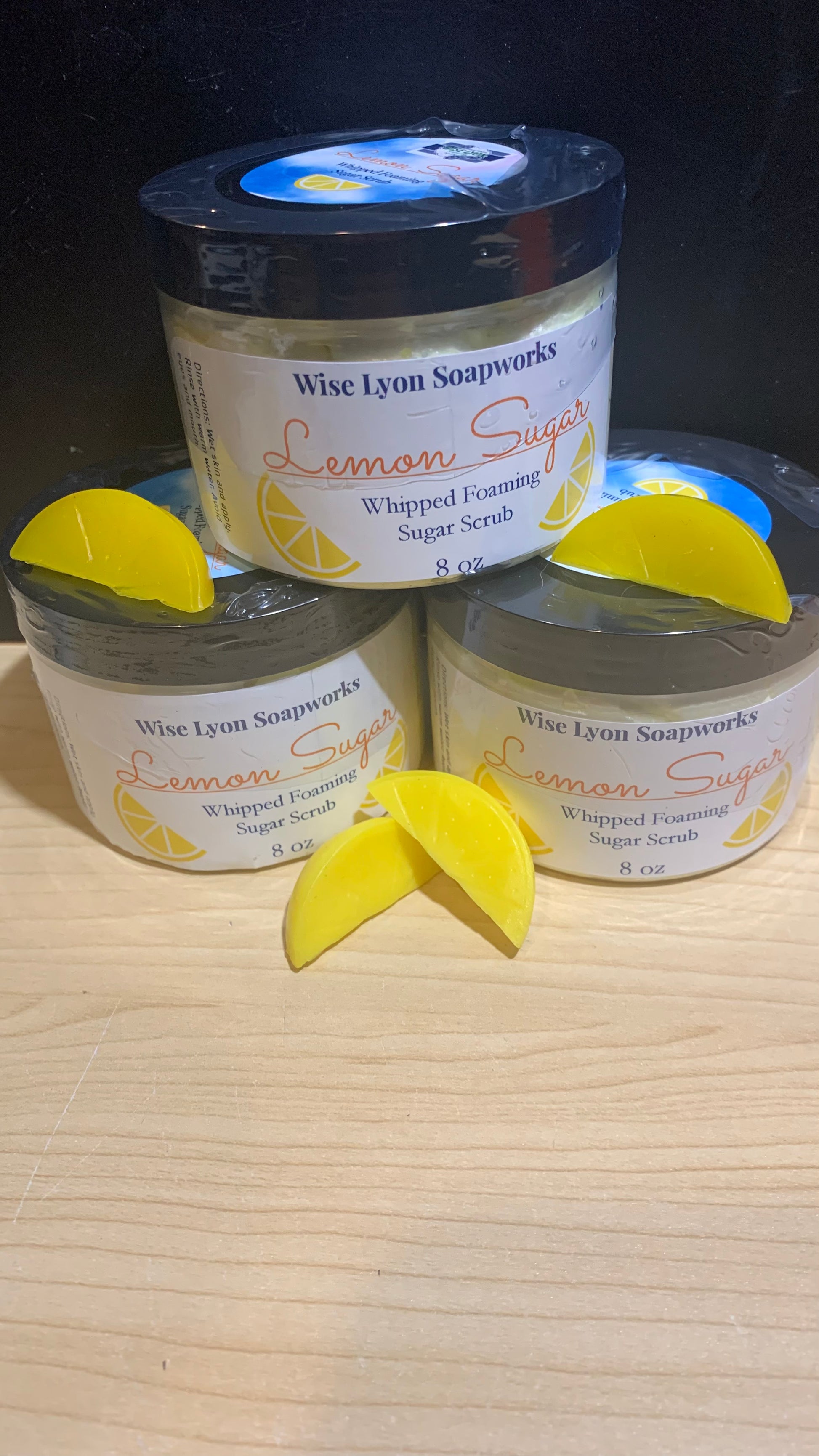 Lemon Sugar Whipped Soap Scrub - Wiselyonsoapworks