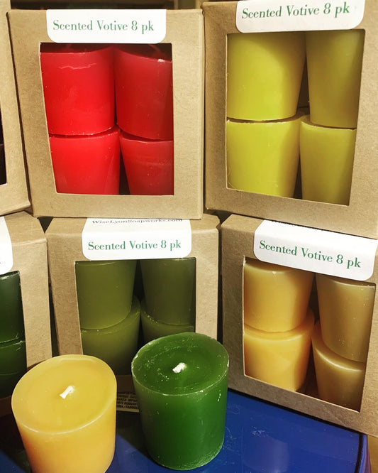 Scented Votive Candles 8 pack - Wiselyonsoapworks