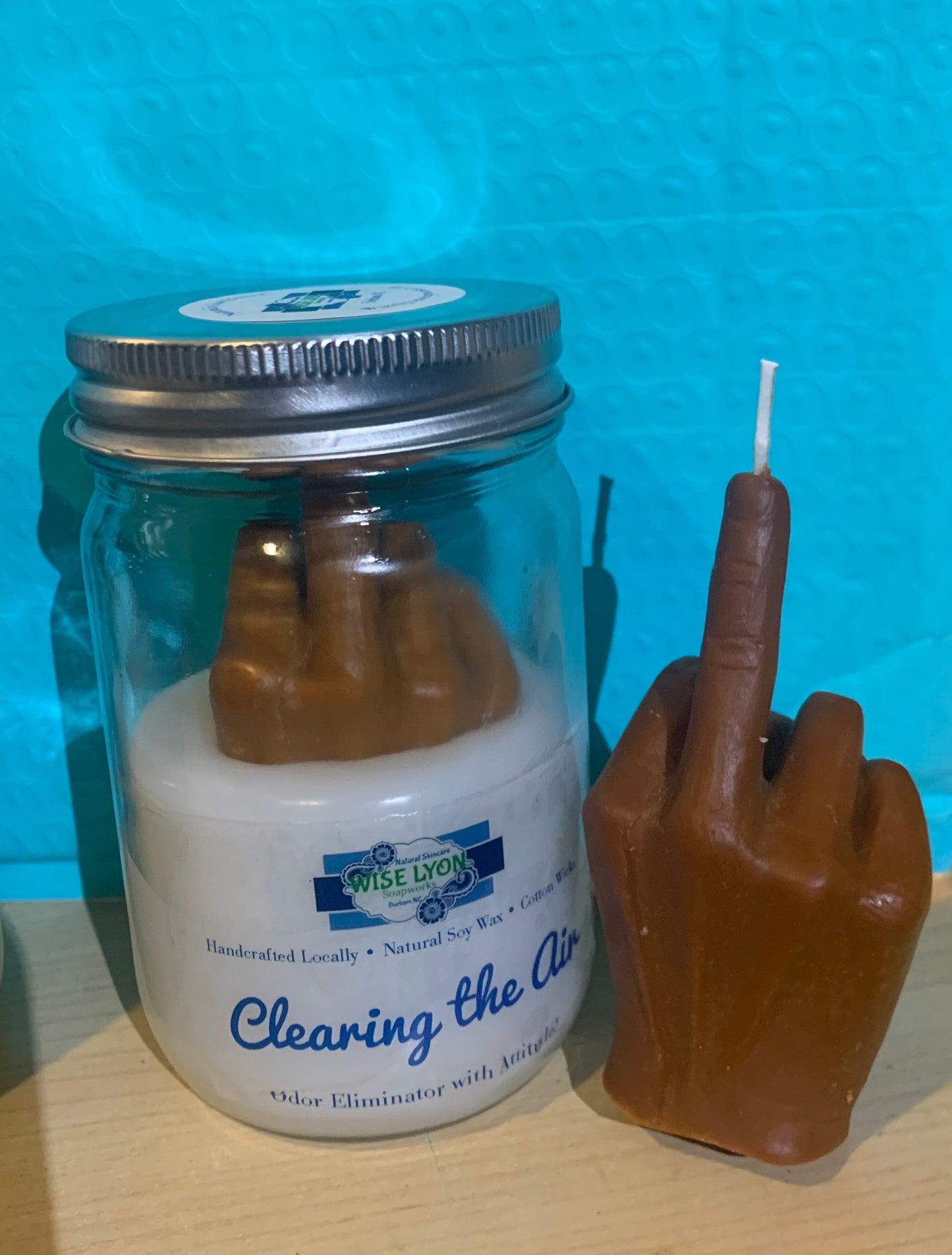 F- You Middle Finger Candle - Wiselyonsoapworks