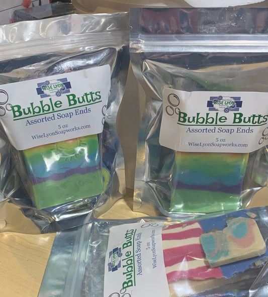 Bubble Butts (assorted soap ends) - Wiselyonsoapworks