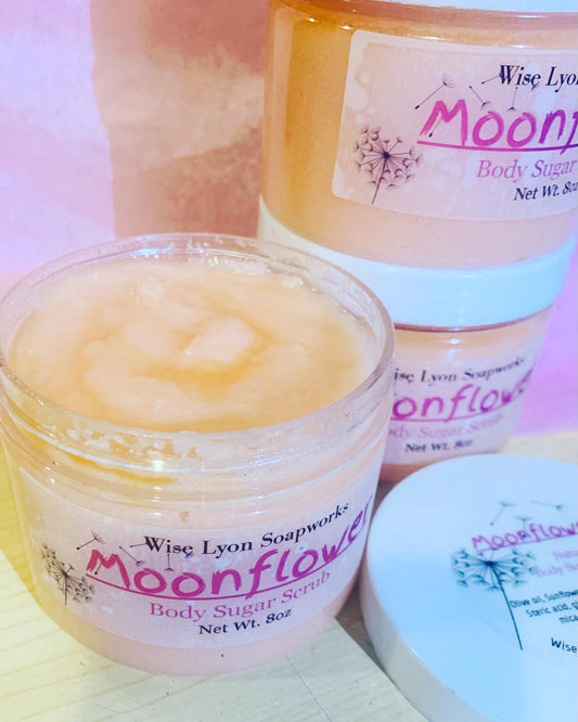 Moonflower Scented Body Sugar Scrub - Wiselyonsoapworks