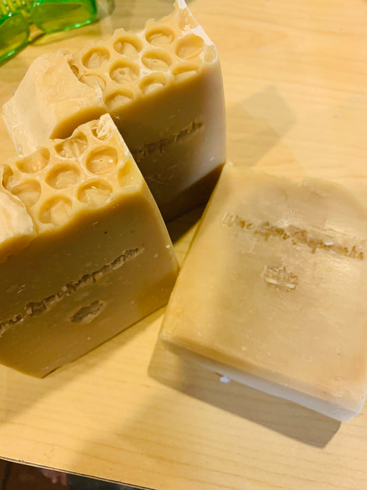 Oatmeal, Milk and Honey Natural Hemp Soap - Wiselyonsoapworks