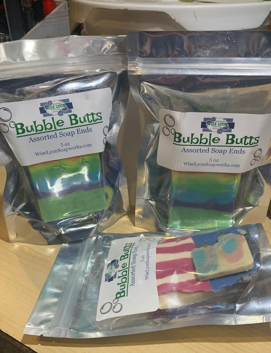Bubble Butts (assorted soap ends) - Wiselyonsoapworks